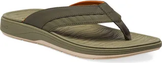 Sanuk Surf Seeker Water Friendly Flip Flop in Burnt Olive at Nordstrom, Size 13