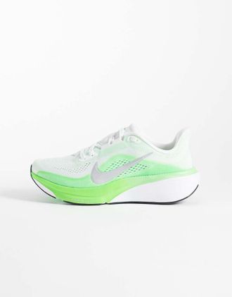 Nike Air Zoom Pegasus 42 sneakers bianche e verdi-Bianco