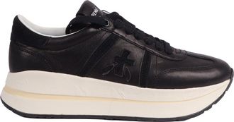 Premiata Bethcoin Black Leather Sneakers