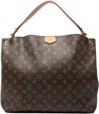 Louis Vuitton Pre-owned Vintage Schoudertas - Dames - Vintage Schoudertas - Bruin - ONE Size - Leer - Vintage