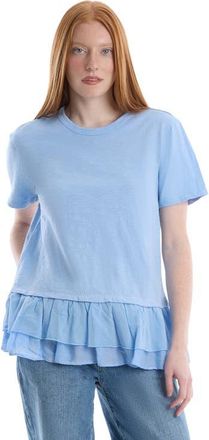 Wilt Short Sleeve Mixed Media Tee in Placid Blue at Nordstrom, Size X-Small