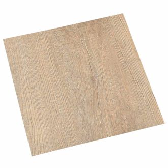 vidaXL Tableros De Suelo 5,11 M&sup2; 55 Pcs Pvc Gris Claro, Marr&oacute;n Oscuro Vidaxl