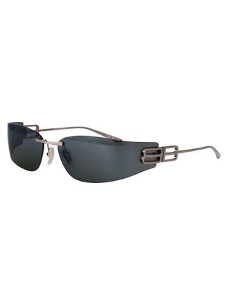 Balenciaga BB0484S Metal Frame Sunglasses - Silver