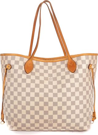 Louis Vuitton Pre-owned Womens Neverfull MM Shoulder Bag - Ivory - One Size