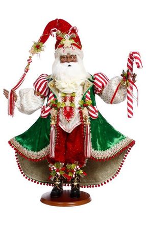 Mark Roberts African American Candy Cane and Cookie Santa in Red at Nordstrom