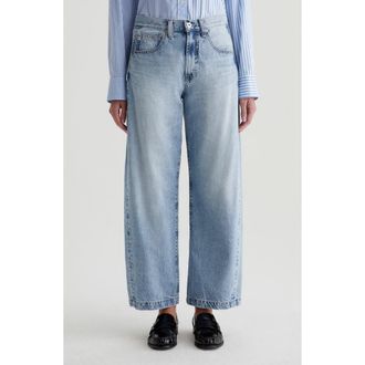 AG - Adriano Goldschmied Hattie High Waist Ankle Wide Barrel Leg Jeans in Intuition at Nordstrom Rack, Size 27