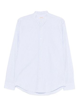 Fursac striped collarless shirt - White