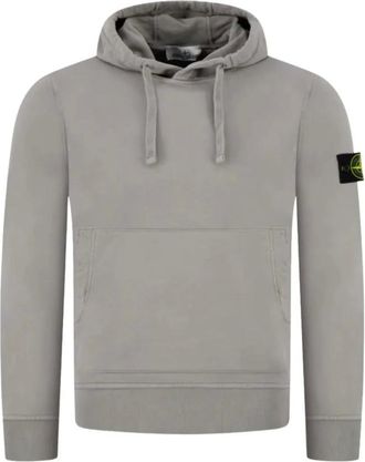 Stone Island Hoodies & sweatvesten, Heren, Grijs, XS, Katoen, Felpa Hooded Sweatshirt