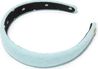 Lele Sadoughi Charlotte Terry Headband in Seafoam at Nordstrom