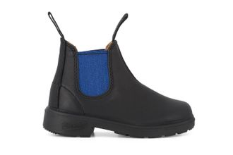Blundstone Childrens Unisex 580 Kids Black/Blue Chelsea Boot - Size UK 8 Infant