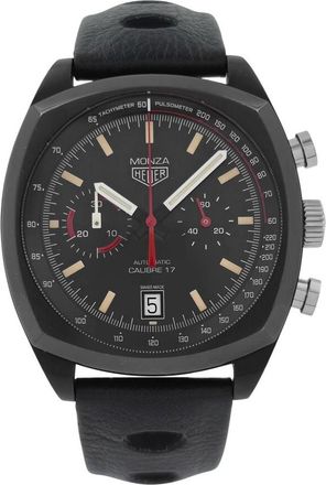 Tag Heuer Pre-owned Tag Heuer Monza Chronograph Tachymeter Black Dial Mens Watch CR2080.FC6375