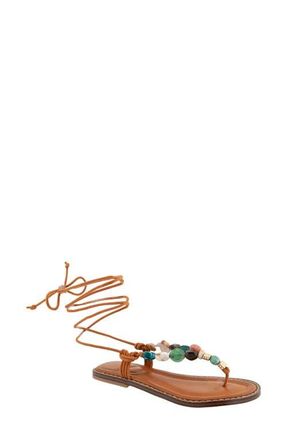 Kenneth Cole Santiago Ankle Wrap Sandal in Pecan at Nordstrom, Size 7.5