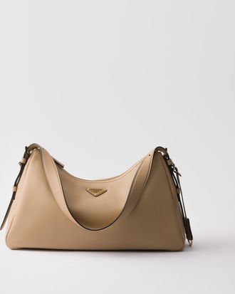 Prada Aimée large leather shoulder bag