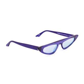 Andy Wolf Handgemaakte Paarse Acetaat Zonnebril - Heren - Zonnebrillen - Paars - ONE Size - Wol - Accessoires
