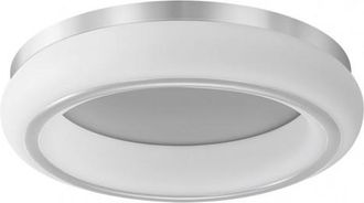 Fabrilamp Plafon Paris 48w 3000-4000-6500k Blanco/plata 4080 Lm 12x55x55 Cm C/remoto, Memoria Y Reg.intensidad