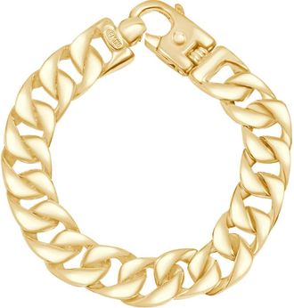 Pompeii3 Mens Cuban Link 14k Gold (95gram) or Platinum (152gram) 13.5mm Bracelet 8.5
