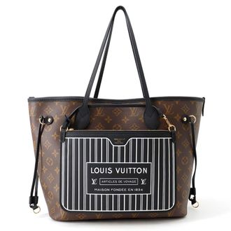 Louis Vuitton Monogram Noir Monogram Leather Handbag Pouch Tote Bag (Pre-Owned)