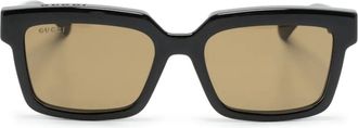 Gucci Occhiali da sole squadrati - Nero
