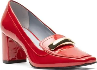 Frances Valentine Barbara Loafer Pump in Red at Nordstrom, Size 8.5