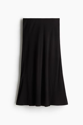 H&M Ausgestellter Slipjupe - Schwarz