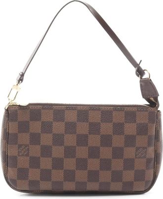 Louis Vuitton Borsa a mano Pochette Accessoires in tela Damier Eb&egrave;ne 2006 - Marrone