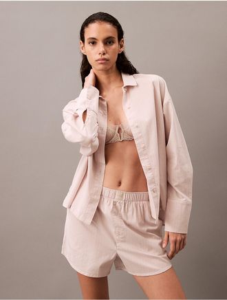 Calvin Klein Womens Cotton Comfort Valentines Day Short - White - XS