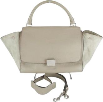 Celine Pre-owned Vintage Schoudertas - Dames - Vintage Handtas - Beige - ONE Size - Leer - Vintage