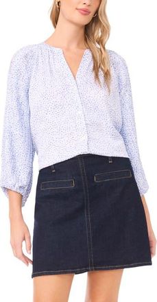 Vince Camuto Abstract Print Button-Up Shirt in Lake Breeze at Nordstrom, Size Xx-Large