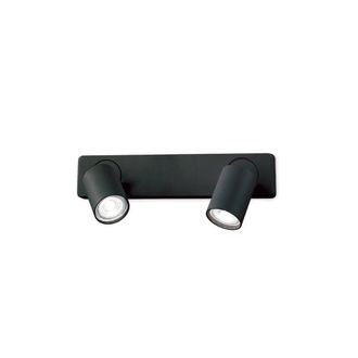 Netlighting Rudy Indoor Wall Lamp Spotlight 2 Lights Black GU10