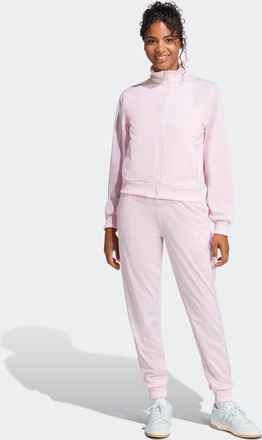 adidas Trainingsanzug ADIDAS SPORTSWEAR W FEELCOZY TS, Damen, Gr. XS, pink (clear pink), Obermaterial: 100% Polyester, Sportanz&uuml;ge Trainingsanzug