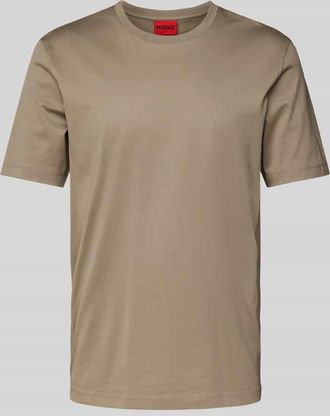 HUGO BOSS T-Shirt mit Rundhalsausschnitt Modell Dimerstee in Hellbraun, Größe S