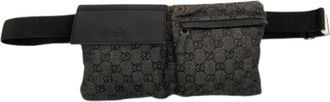 Gucci Pre-owned Belt Bag - Dames - Vintage Heuptassen - Grijs - ONE Size - Leer - Vintage