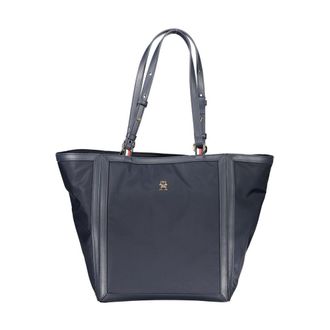 Tommy Hilfiger Womens Julia Tote Nylon Bag Aw0aw09645 - Dark Blue - One Size