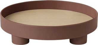 MUUTO Platform Tablett, dunkelrot