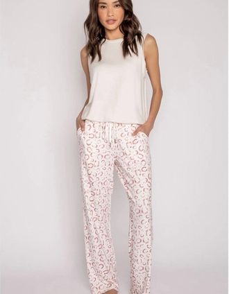 PJ Salvage Womens Salvage Horeshoe Pant - Cream - Size: 12