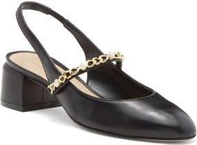 Stuart Weitzman Pearl Chain Slingback Strap in Black at Nordstrom Rack, Size 5.5
