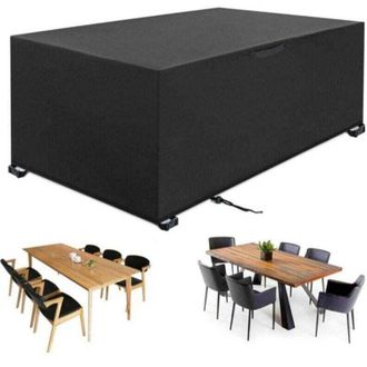 OEM Funda Para Muebles De Jard&iacute;n De Exterior, 242 X 162 X 100 Cm, Oxford 420d, Para Mesa, Xu, Lona Impermeable Para Jard&iacute;n, Resistente Al Viento, La Lluvi