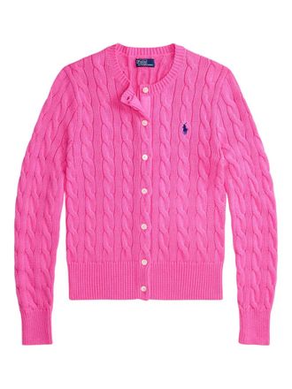 Polo Ralph Lauren cable-knit cotton cardigan - Pink
