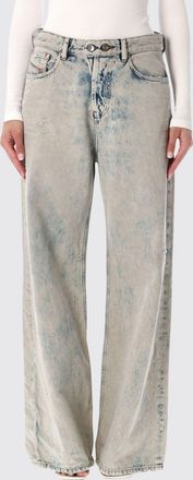 Diesel Jeans wide leg 1996 D-Sire-Yu a vita bassa in denim candeggiato