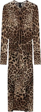 Dolce & Gabbana Abito - Dames - Casual kleedjes - Bruin - L - Kleedjes