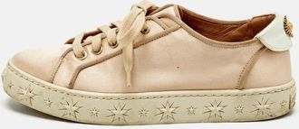 Aquazzura Blush Pink Satin L. a Low Top Sneakers