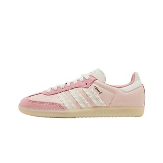 adidas Sport Shoes, female, Pink, Size: 10 2/3 US Samba Ruffle Stripes