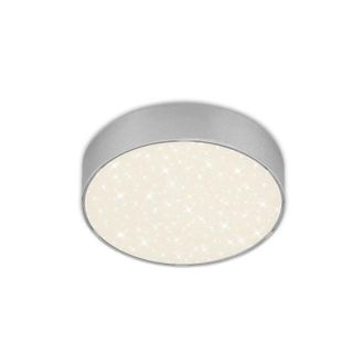 Briloner L&aacute;mpara De Techo Led Con Cielo Estrellado, &Oslash; 15,7 Cm, 11 W, Color Plateado