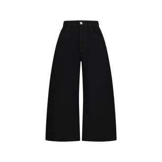 The Attico Wide Jeans, female, Black, W27, Long Pant Washed Denim