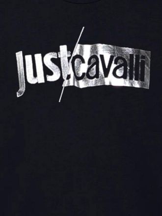Just Cavalli Cotton T-Shirt - Black