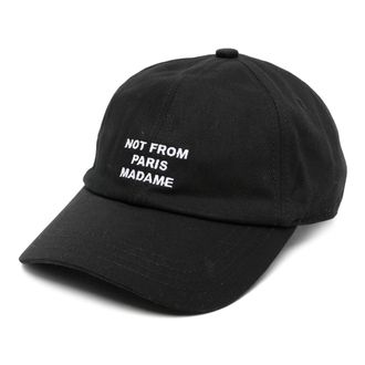 Dr&ocirc;le de Monsieur Slogan Cap - Heren - Petten - Zwart - ONE Size - Katoen - Accessoires