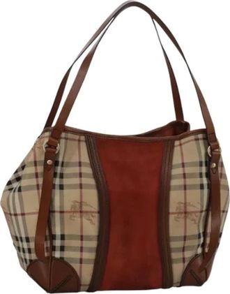 Burberry Pre-owned Shoulder Bags, female, Beige, Size: ONE SIZE Pre-owned Vintage Shoulder Bag