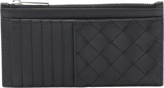 Bottega Veneta Pre-owned Wallets, female, Black, Size: ONE SIZE Pre-owned Leather Card Case