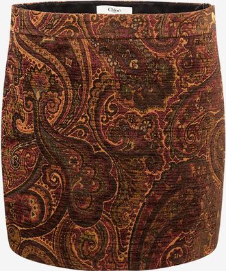 Chlo&eacute; Minirock aus Jacquard Tapestry