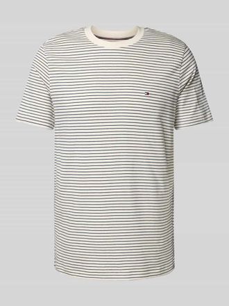 Tommy Hilfiger Regular Fit T-Shirt aus reiner Baumwolle in Weiss, Gr&ouml;&szlig;e XXL